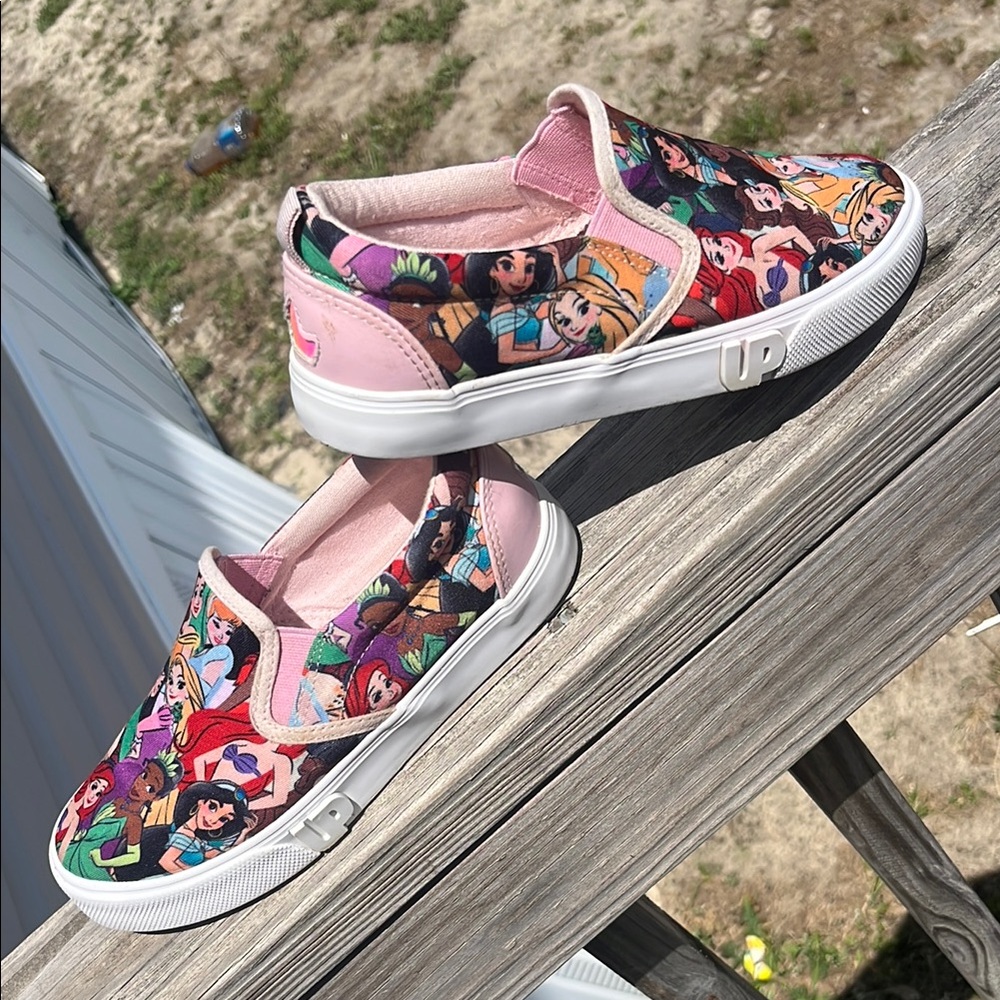 Disney Pink Cartoon Sneakers with White Sole